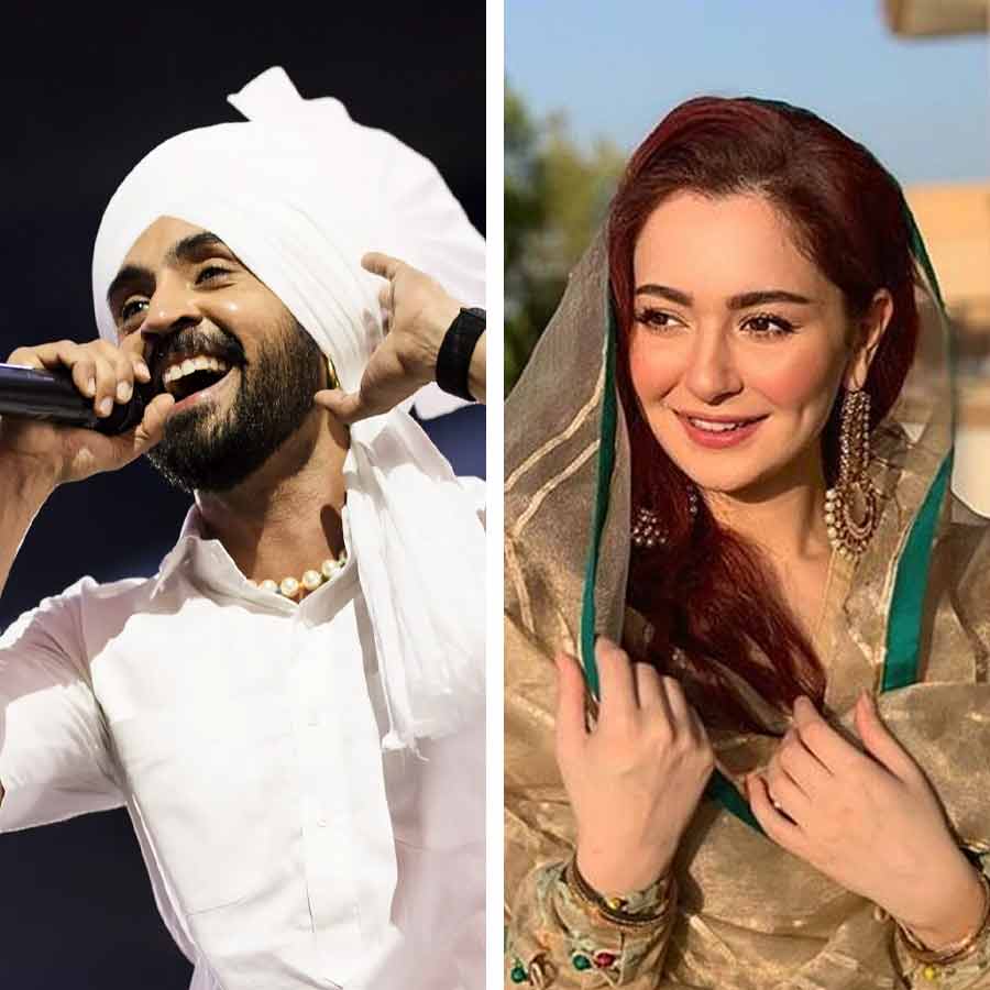 Punjabi artist Diljit Dosanj shares BTS photos of his films and netizens caught Hania Aamir
