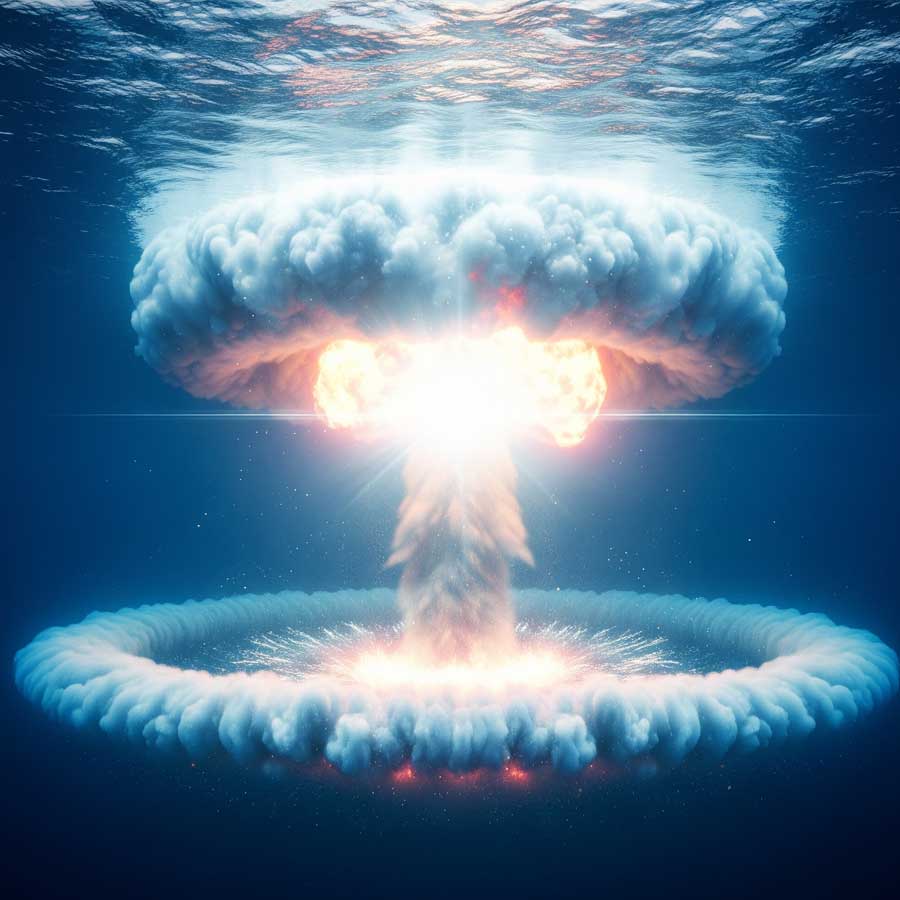 Massive nuclear explosion under sea is urgently needed to save Earth, said US researcher