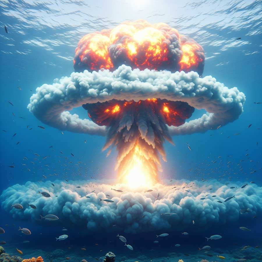 Massive nuclear explosion under sea is urgently needed to save Earth, said US researcher