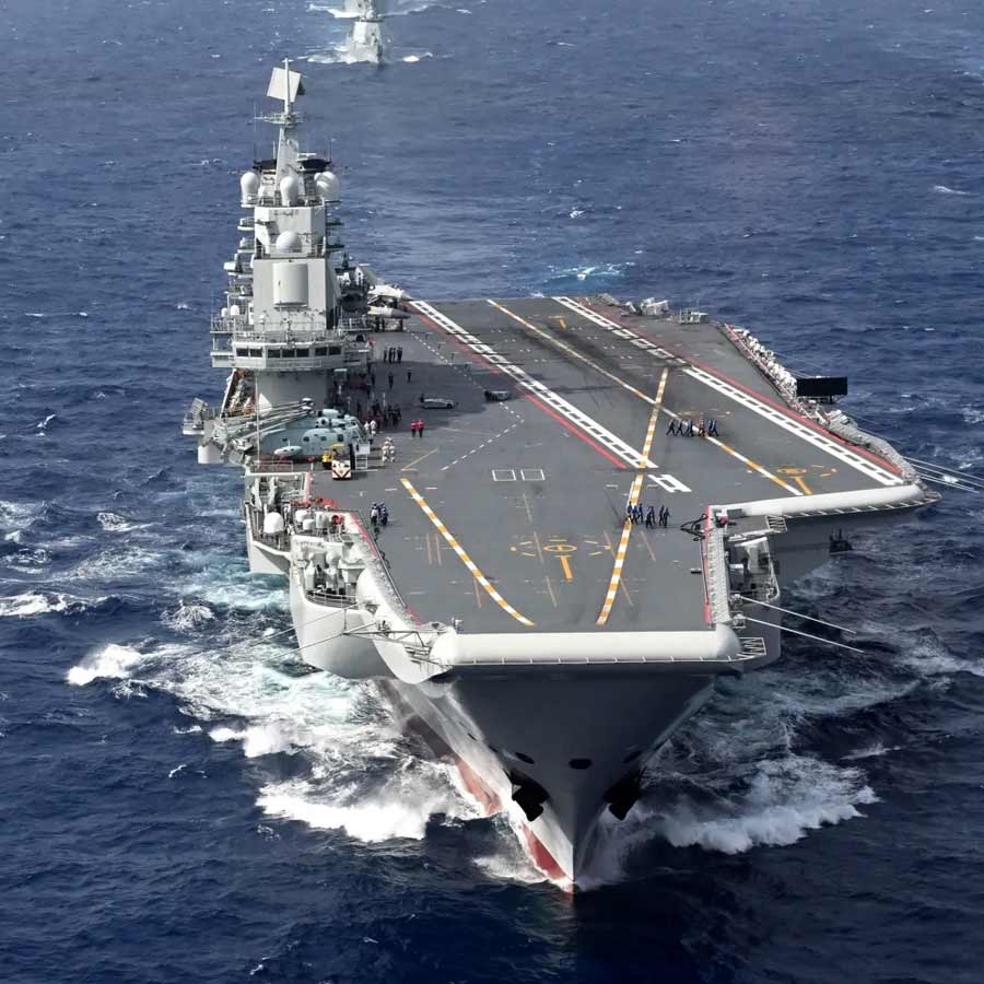 Chinese aircraft carrier and other fleet seen in Pacific within exclusive economic zone of Japan