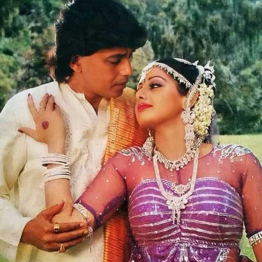 Sridevi with Mithun Chakraborty