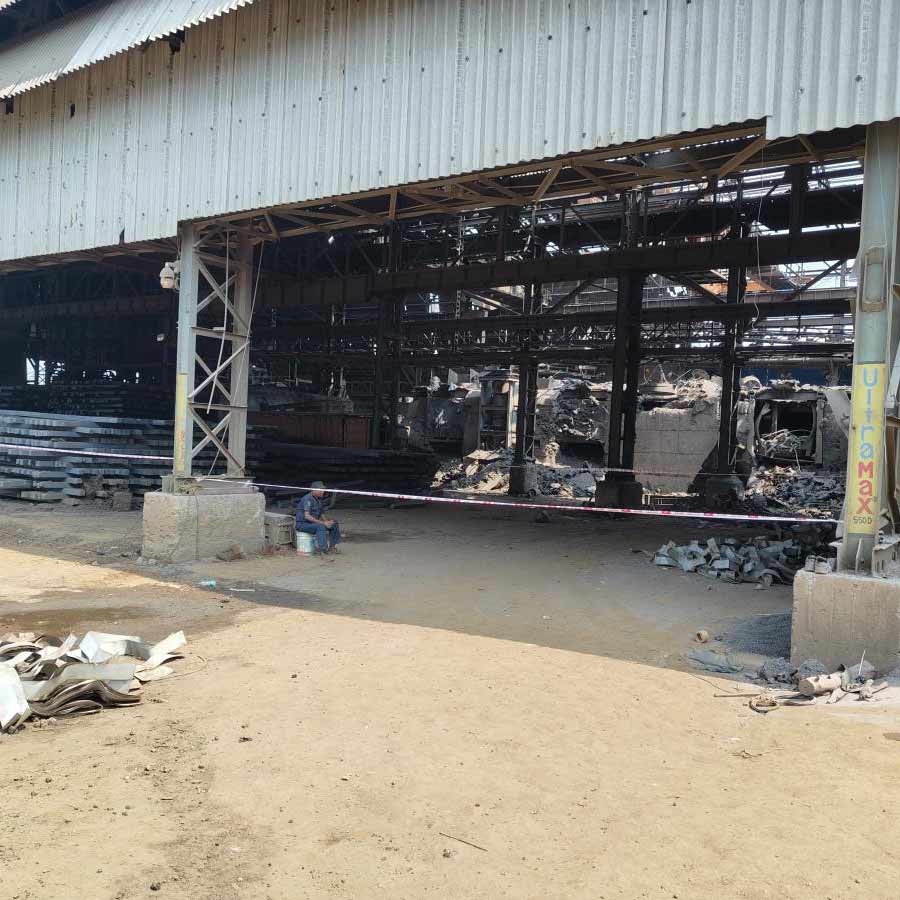 দুর্ঘটনার পরে পালিতপুরের কারখানা নিঝুম। নিজস্ব চিত্র