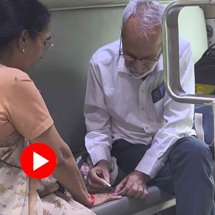 Video of elderly man painting nails of his wife on train goes viral dgtl