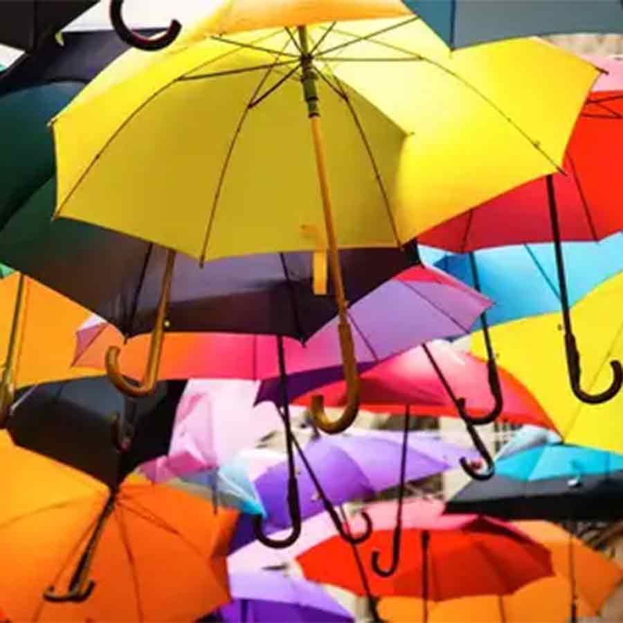 Umbrella and history of Old Kolkata