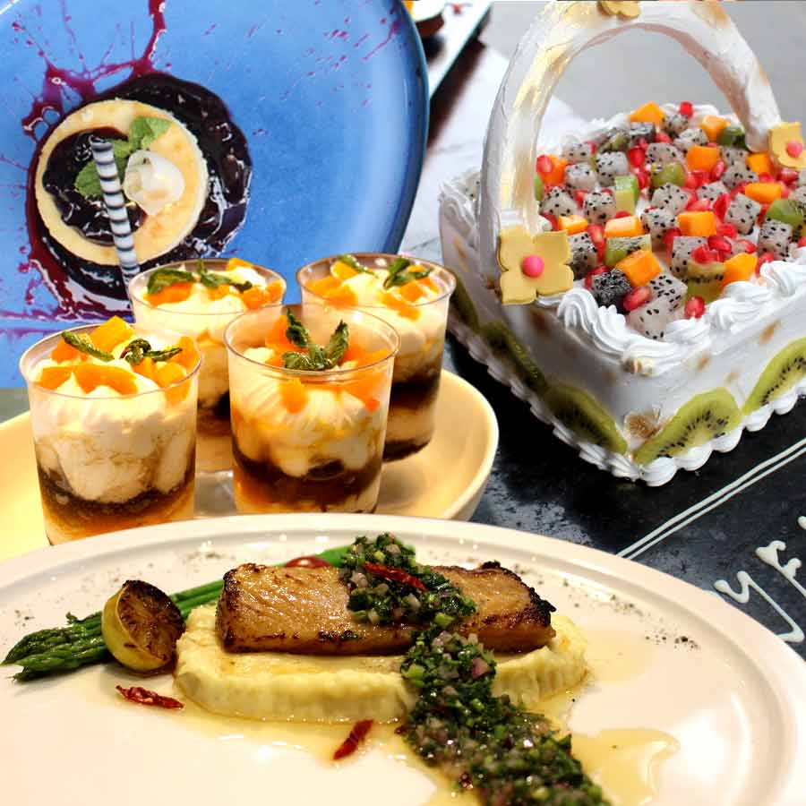 হলিডে ইন কলকাতা এয়ারপোর্টের মেনু।