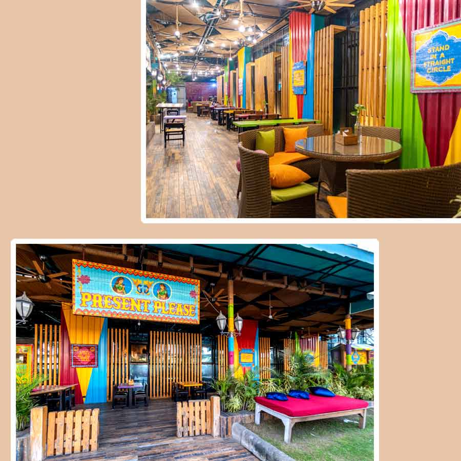 দ্য বিরিয়ানি ক্যান্টিনের অন্দরসজ্জা।