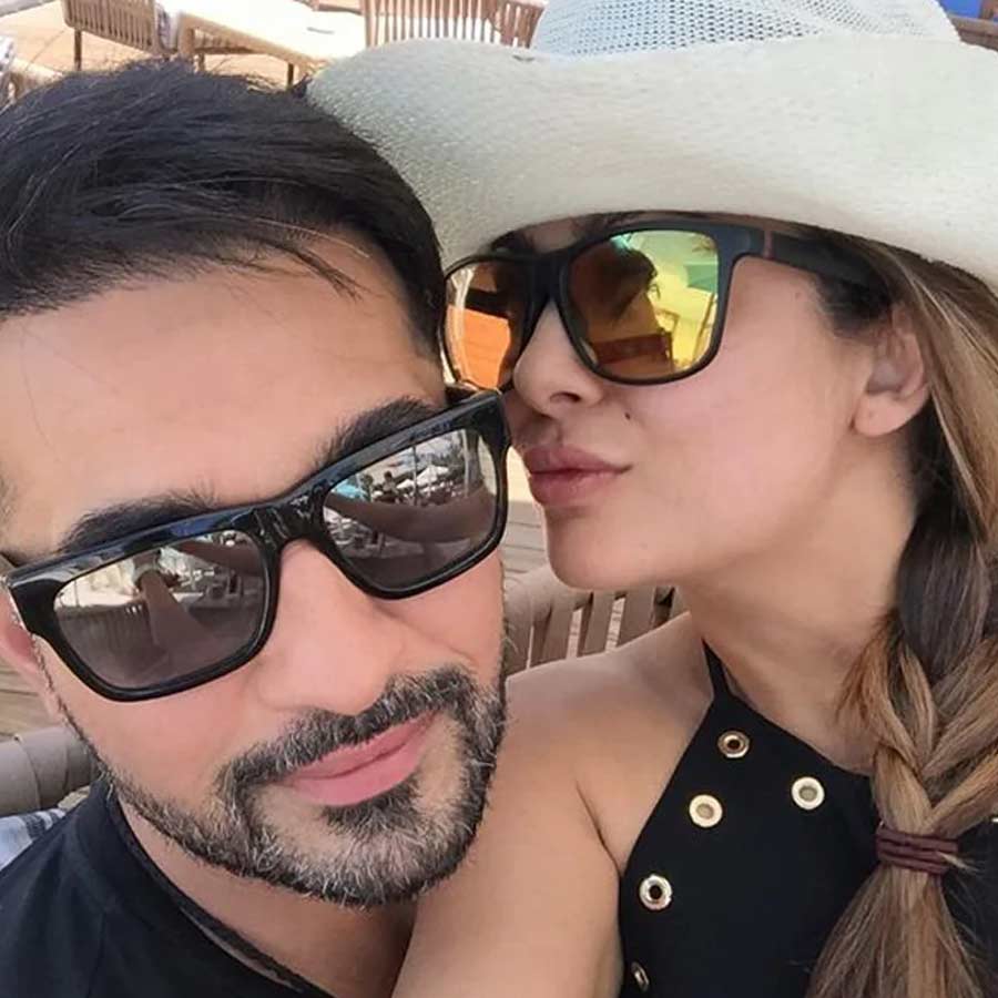 Amrita Arora with Shakeel Ladak