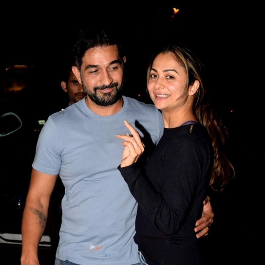 Amrita Arora with Shakeel Ladak