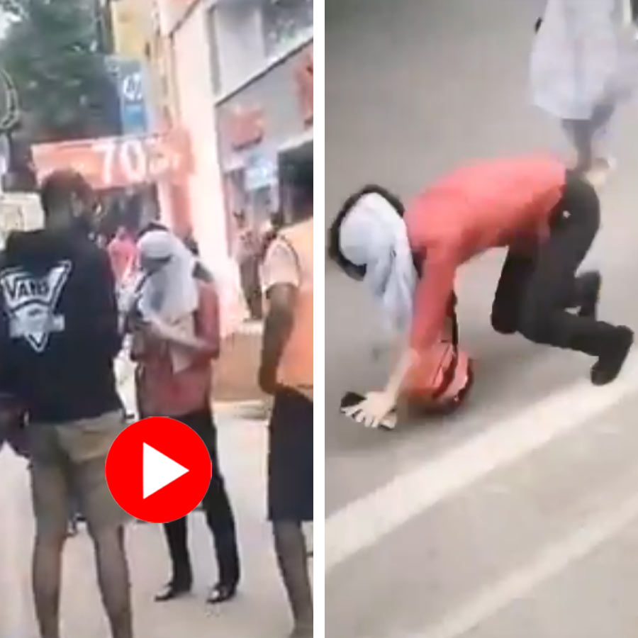 Video of brawl between Bengaluru app bike driver and woman after rash driving complaint dgtl