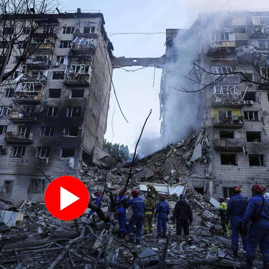 major missile and drone attack on Kyiv