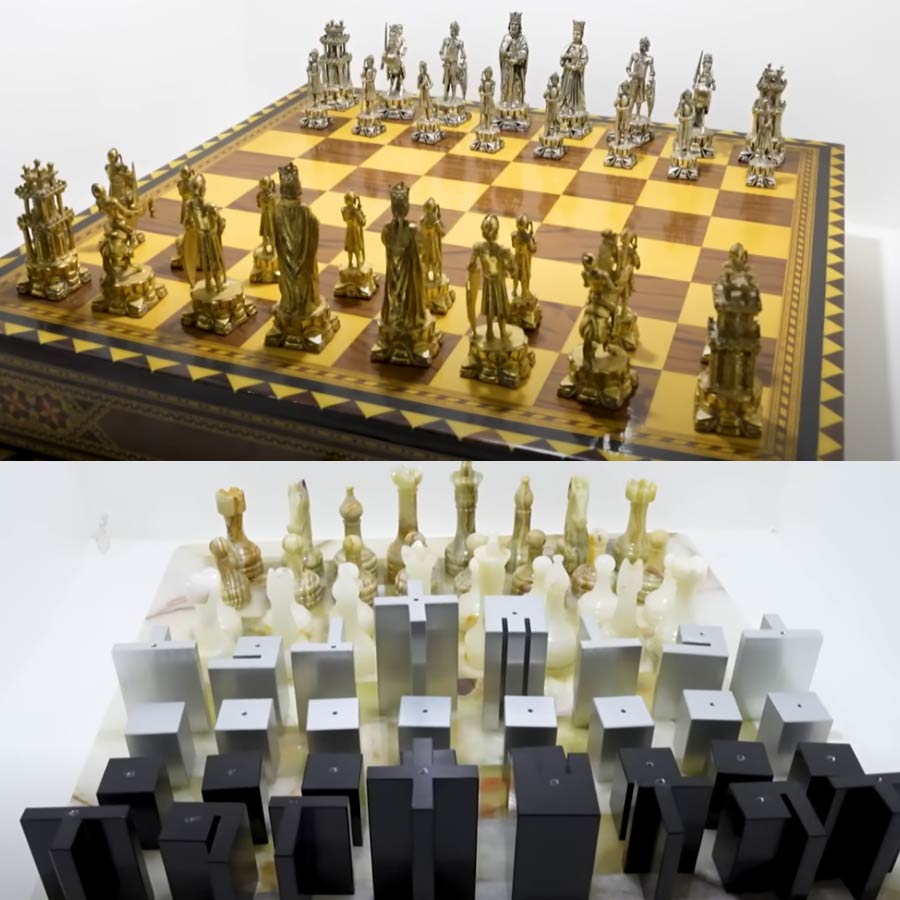 দাবাড়ুর দাবার সংগ্রহ দেখার মতোই।