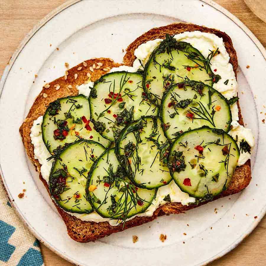 Spicy cucumber toast could be tasty post workout meal dgtl