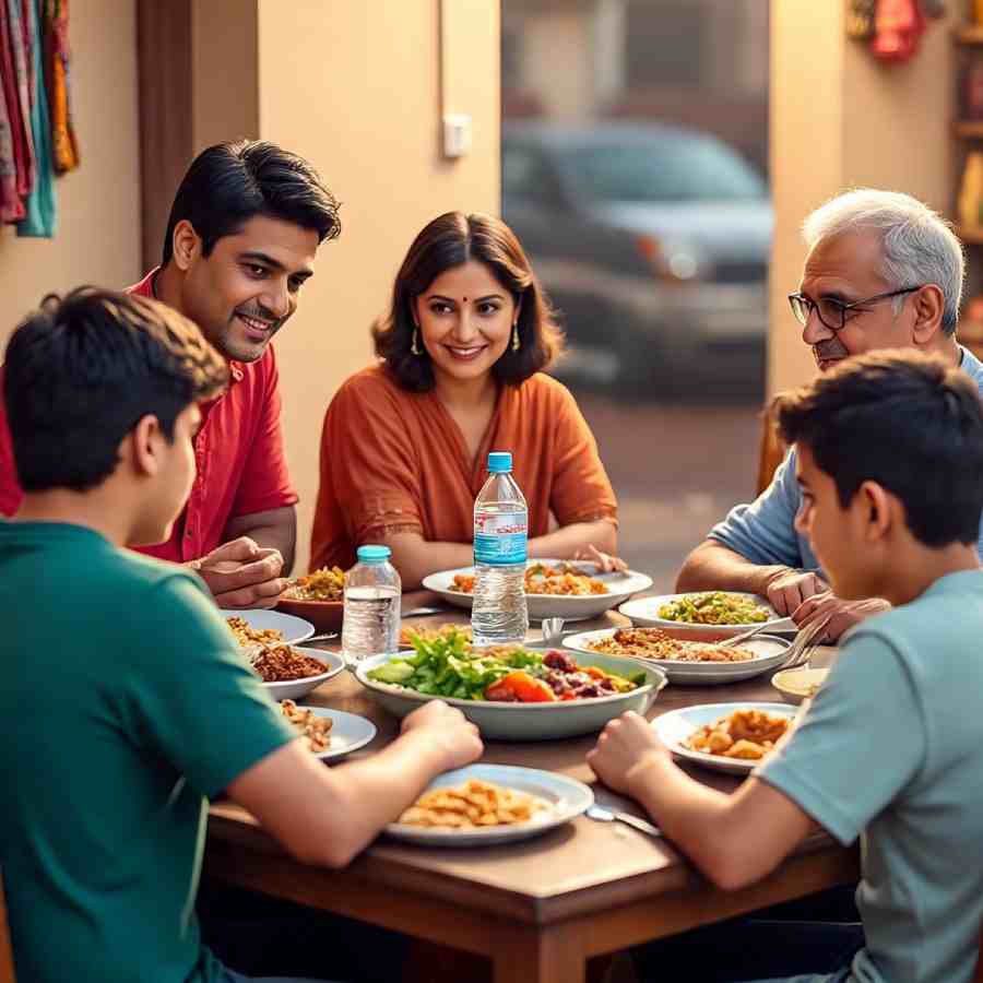 Conversations happening over dinner tables can also help with mental health