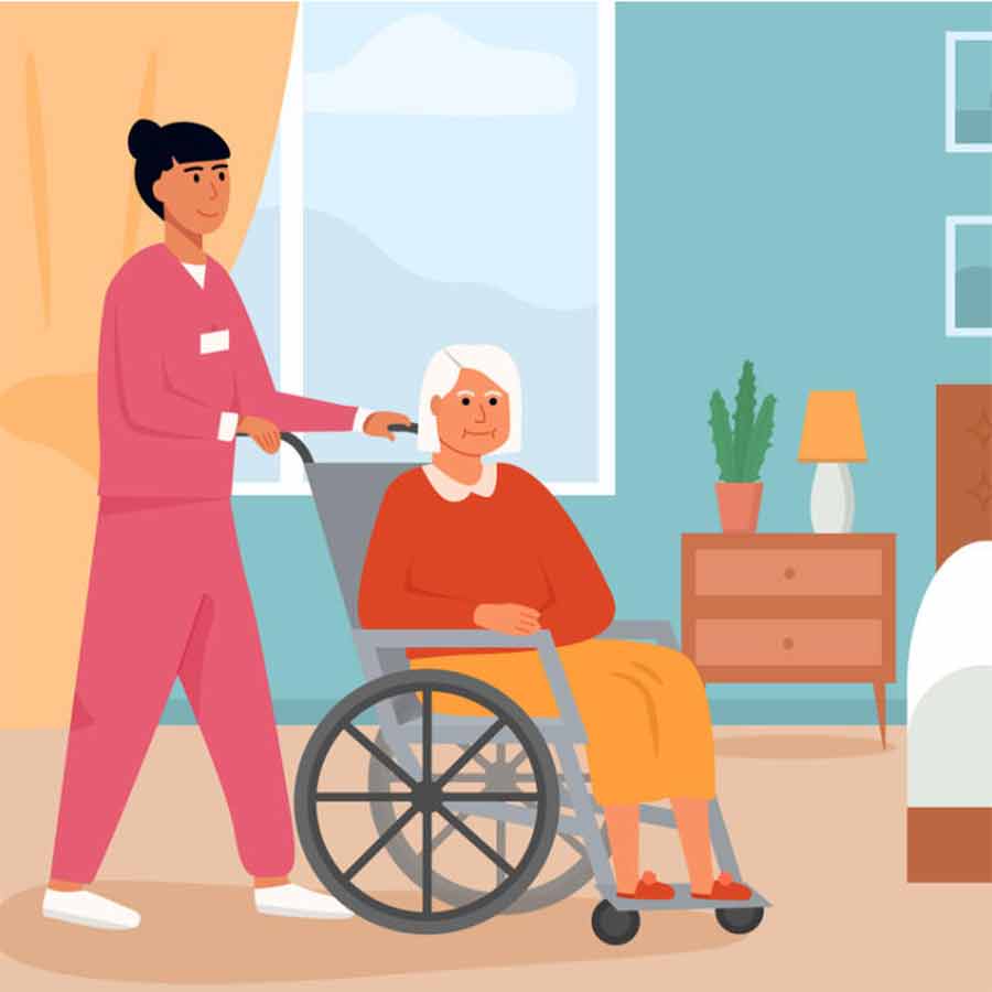 Although home dressing and exercise services are covered by health insurance abroad, there is no possibility of them being introduced in our country in the near future