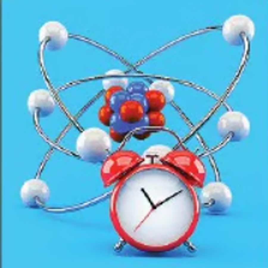 Atomic clock to keep track of time in miliseconds
