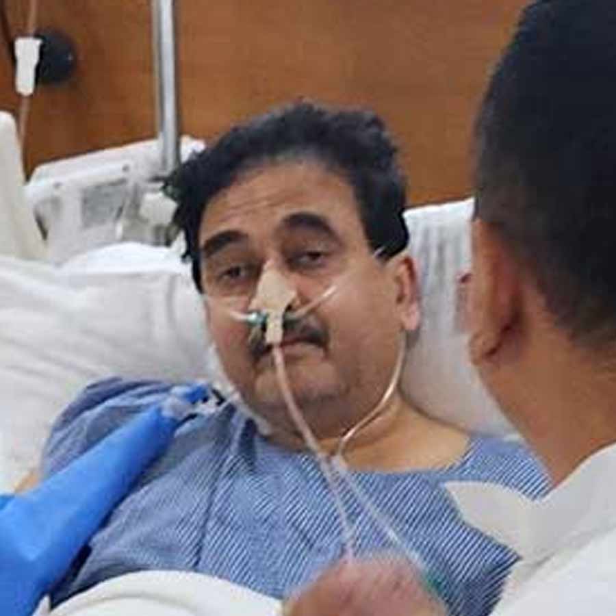 Tamluk MP Abhijit Gangopadhyay being taken away to Delhi AIIMS for further treatment dgtl