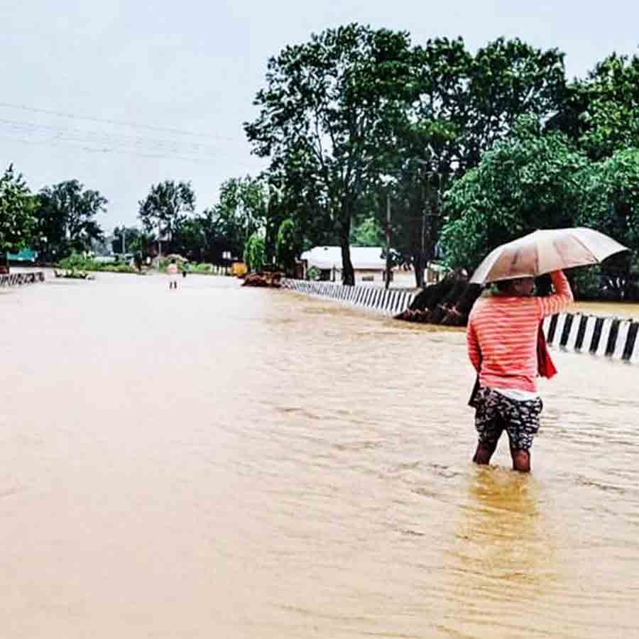 Flood like situation at Garbeta due to heavy rainfall