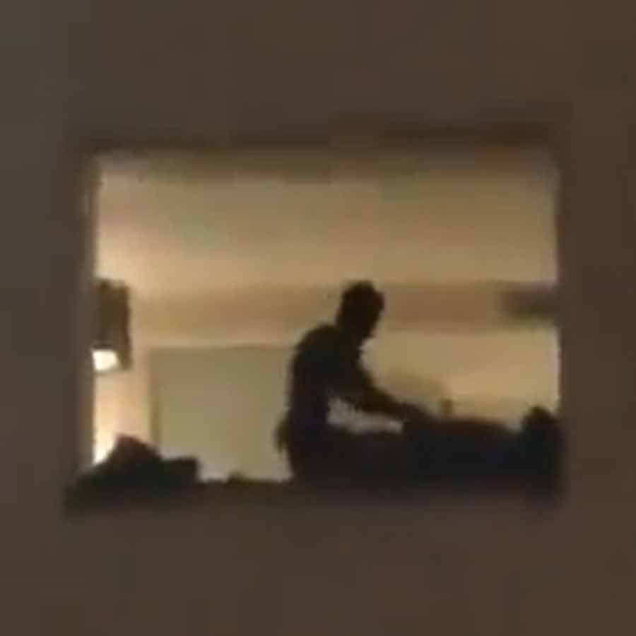 Couple’s intimate affair seen from outside as hotel window’s curtain stayed open in Jaipur