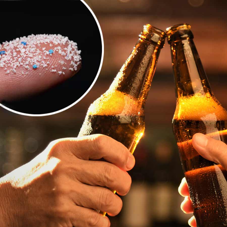 Drinks including water, soda, beer and wine in glass bottles contain more microplastics than plastic bottles