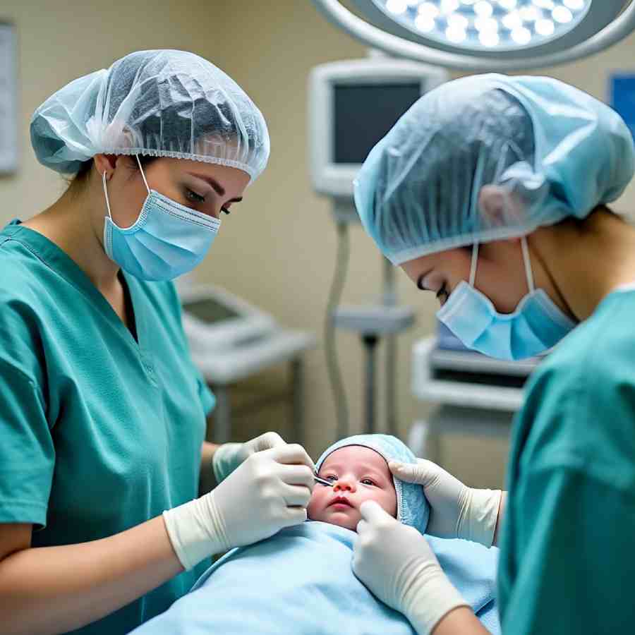 সদ্যোজাতেরও ছানির অস্ত্রোপচার হয়।