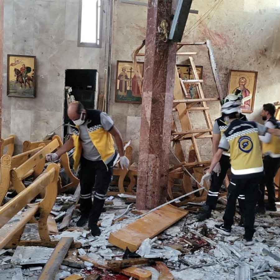 Several killed in suicide bombing at Damascus church in Syria dgtl