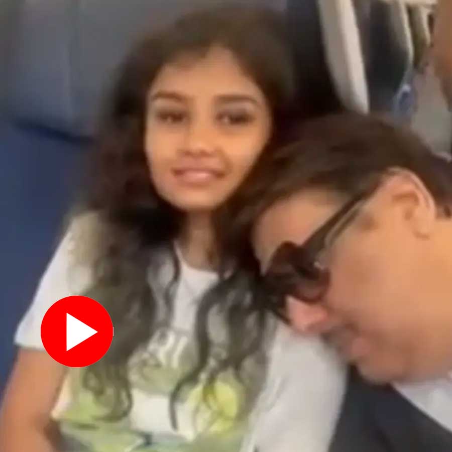 Controversy started after video shows actor Govinda leaning on young girl’s shoulder in a plane