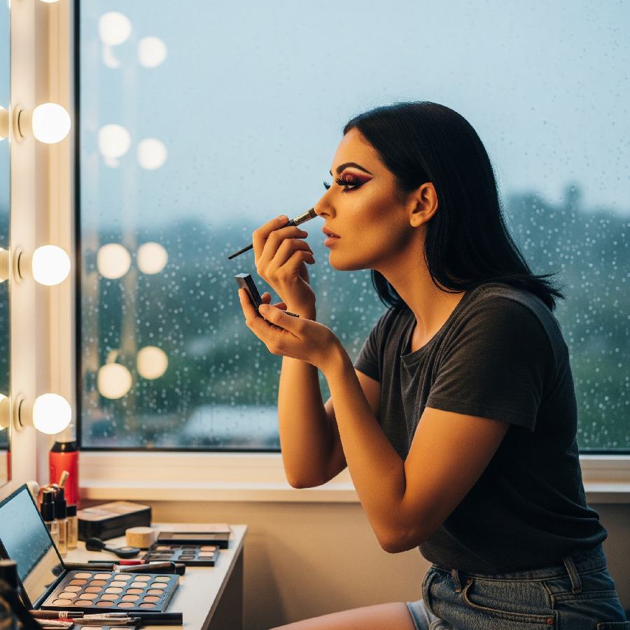 অতিরিক্ত ধাপ মেনে মেকআপ করা উচিত নয় বর্ষাকালে।