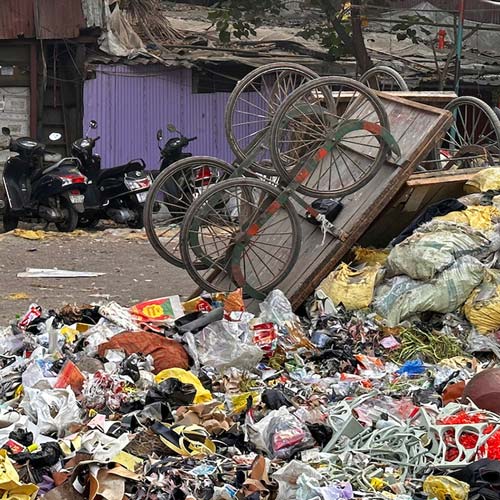 Grandmother was diagnosed with cancer, grandson dumps her in garbage in Mumbai