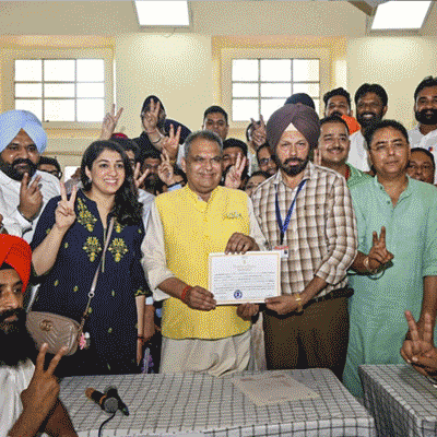 AAP, BJP, TMC retain their seat and congress snatched a seat from CPM in bypolls of five assembly seat of four states