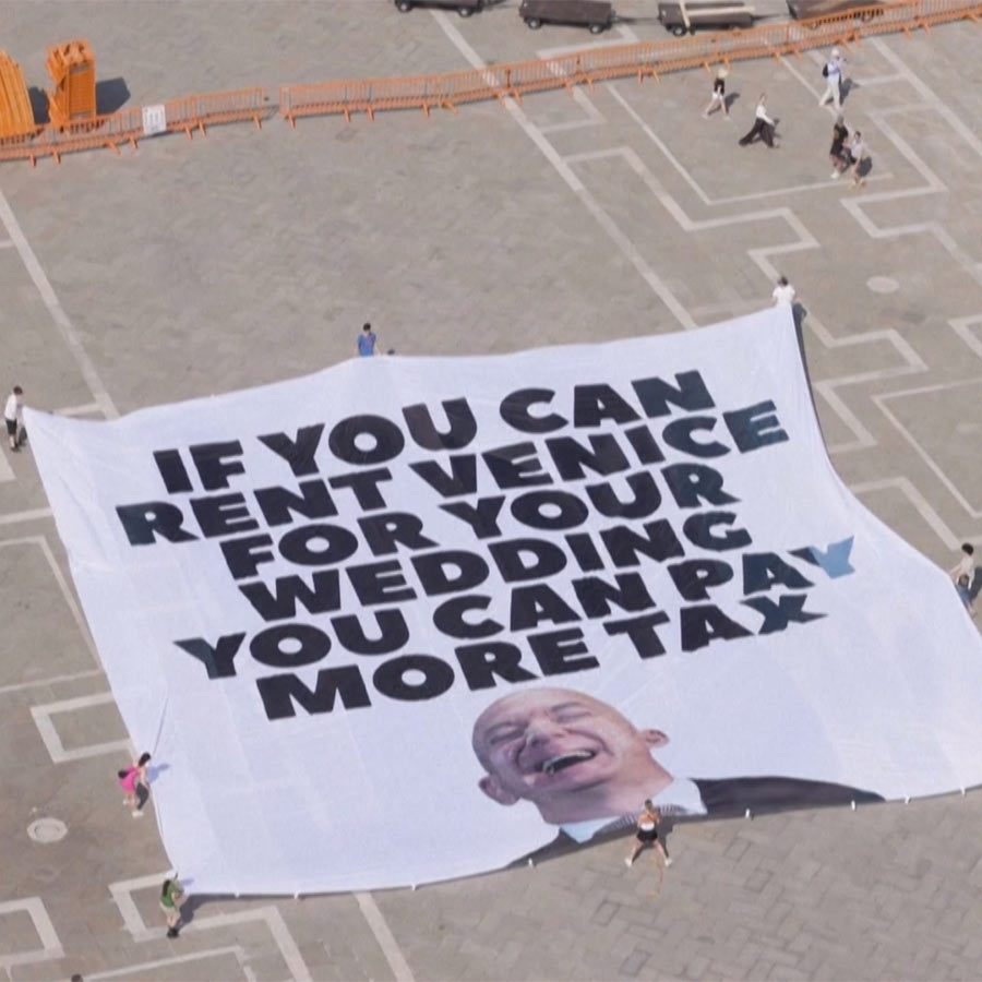 Jeff Bezos shift venice wedding party due to protest dgtl