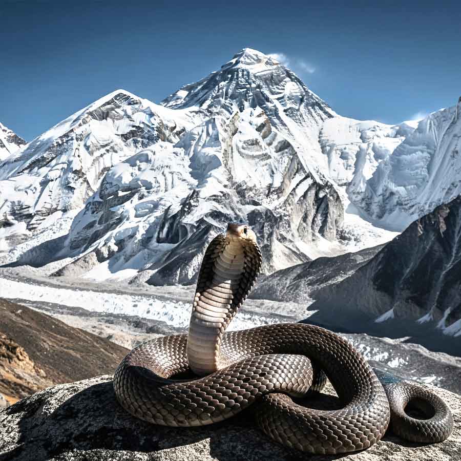 10 highly venomous snakes nine King Cobras and one Monocled Cobra  have been rescued from Nepal near Everest dgtl