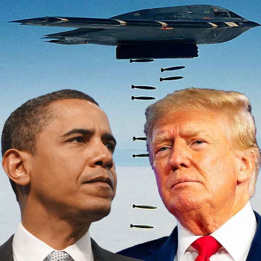 Barack Obama dropped 26000 bombs on 7 countries without congressional approval, but Donald Trump in controversy after unilateral attack against Iran