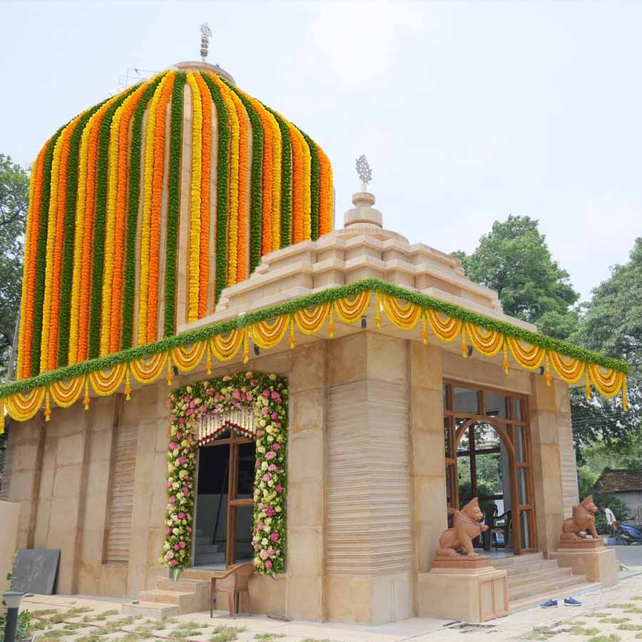 আনন্দপুরে নবনির্মিত জগন্নাথ মন্দির।