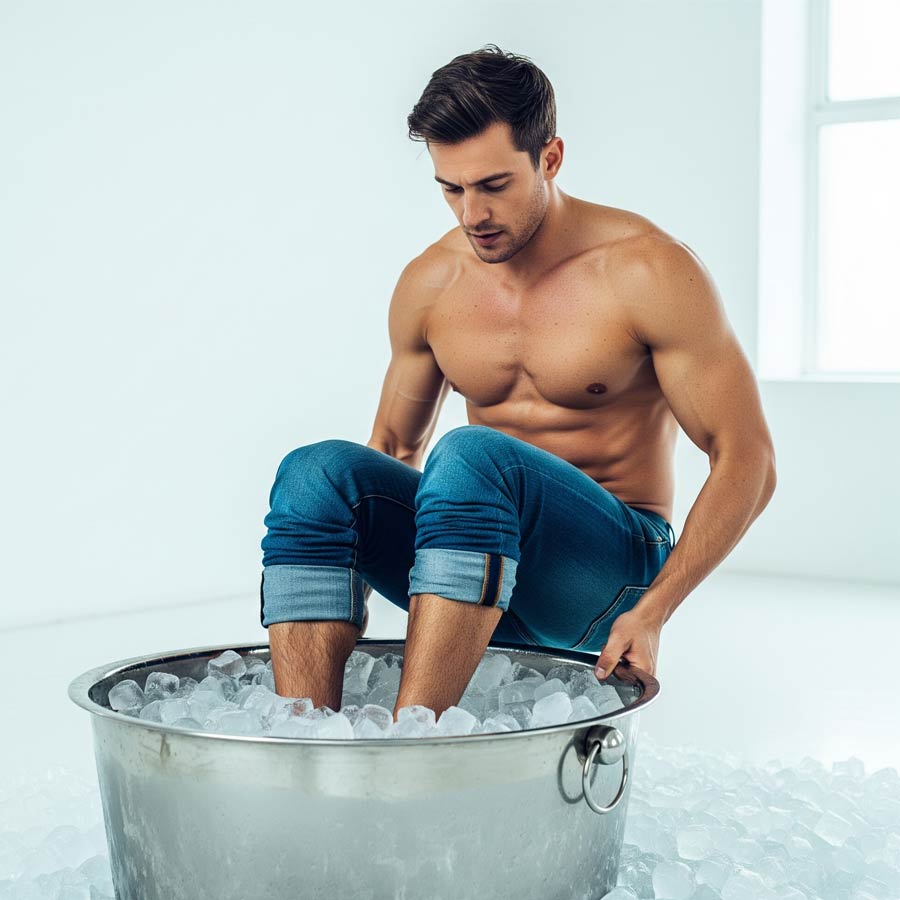 Man lost both feet after freezing them in dry ice