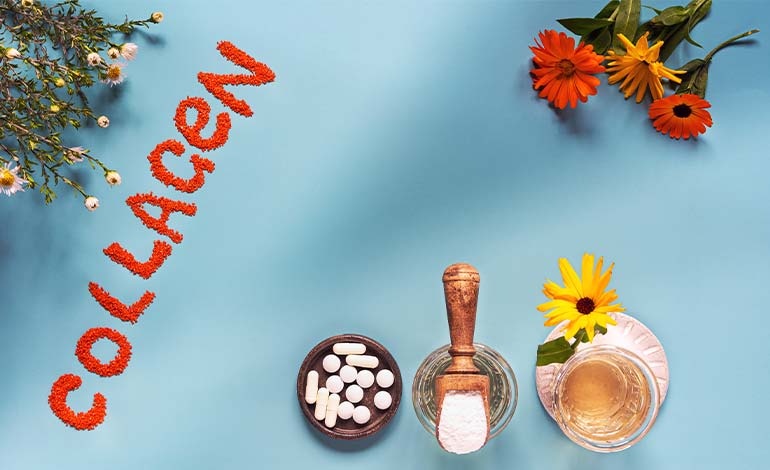 প্রোটিন সমৃদ্ধ খাবার থেকে অ্যামাইনো অ্যাসিড জড়ো করে কোলাজেন তৈরি করে শরীর।