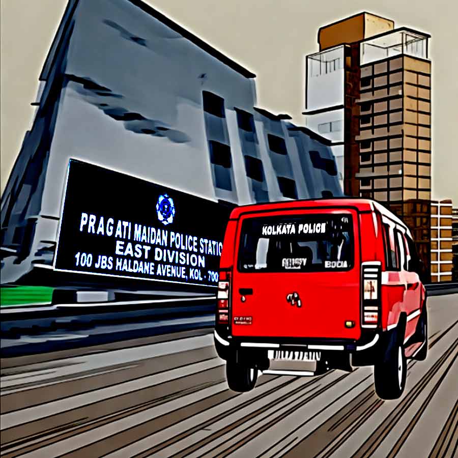 The arrested accused youth went missing before stealing a police car from Pragati Maidan police station