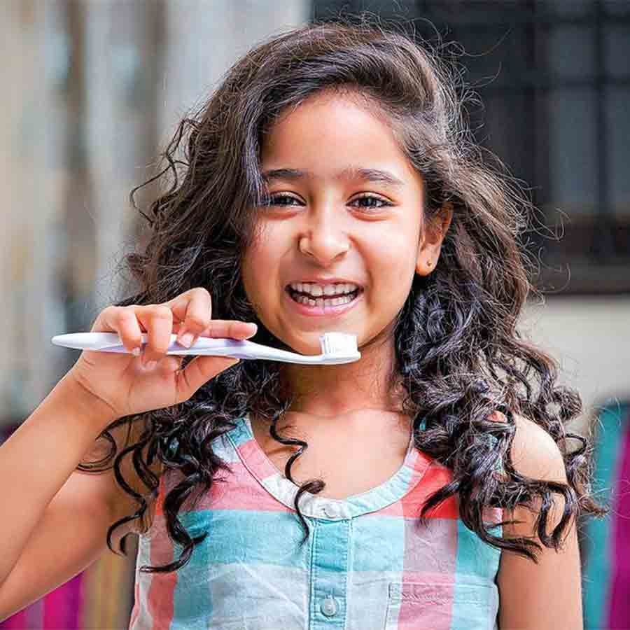 Parents should teach their children to take care of their teeth from a very young age