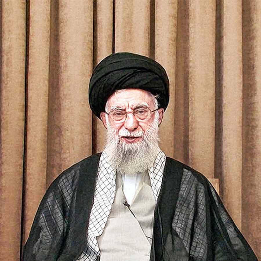 ভাষণ: ভিডিয়োবার্তায় ইরানের প্রধান ধর্মগুরু নেতা আয়াতোল্লা খামেনেই।