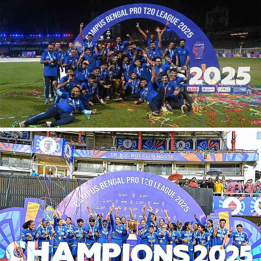 Adamas Howrah Warriors are the champions in the men's division of the second season of the Bengal Pro T20 League. Lux Shyam Kolkata Tigers are the winners in the women's division for the second consecutive time