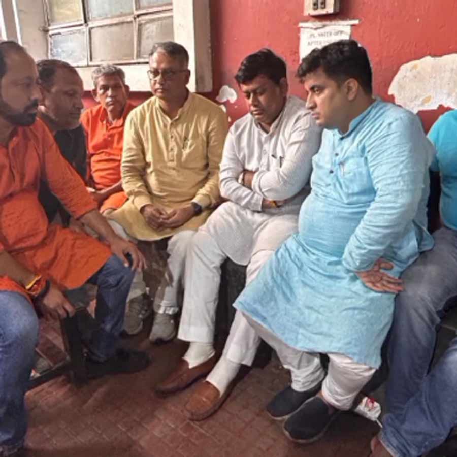 BJP State President Sukanta Majumdar and his party leaders are released from Lalbazar dgtl