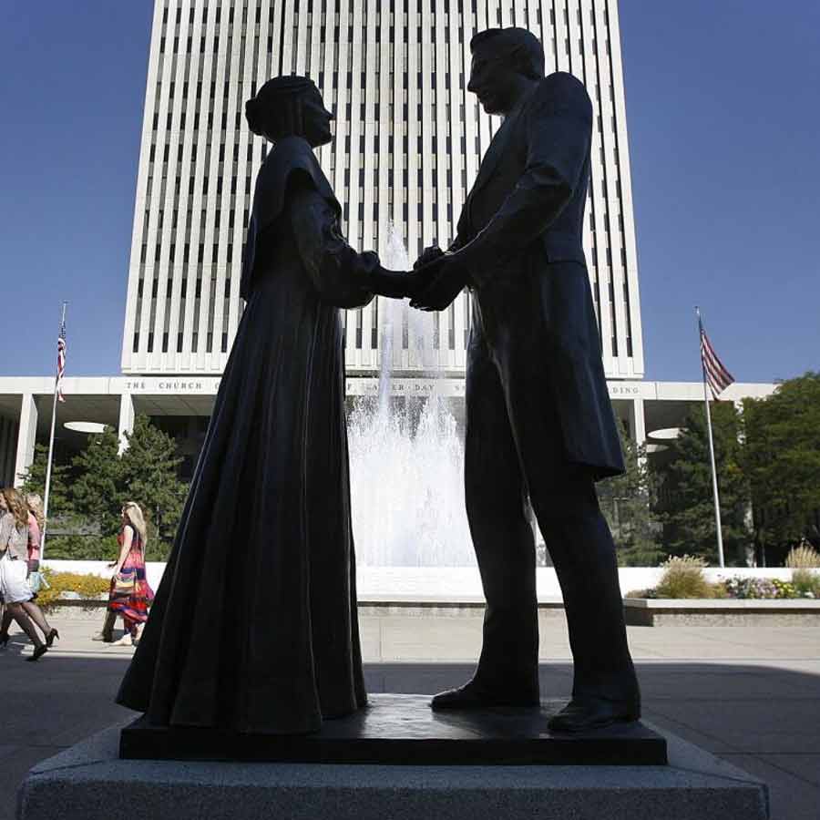 Mormon Church founder and Prophet Joseph Smith took as many as 40 wives