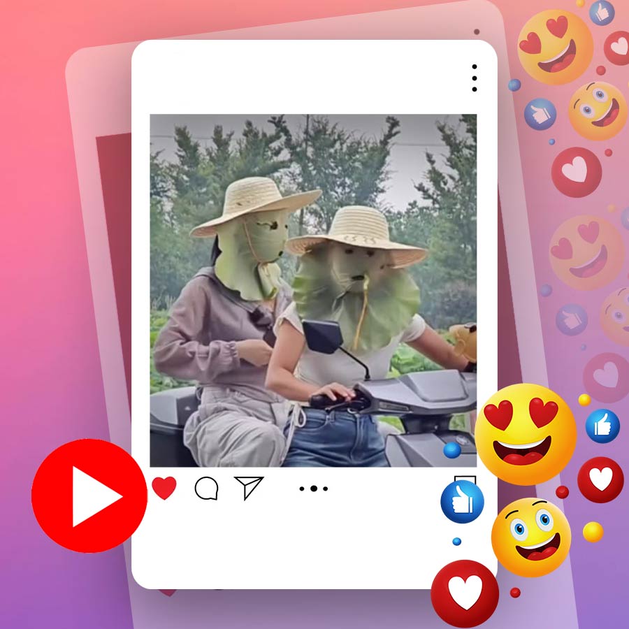 Video of China commuters putting lotus leaf for sun protection goes viral dgtl