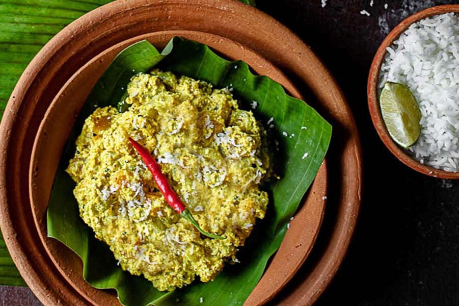 A recipe of soya chunks in bengali paturi or bata style dgtl