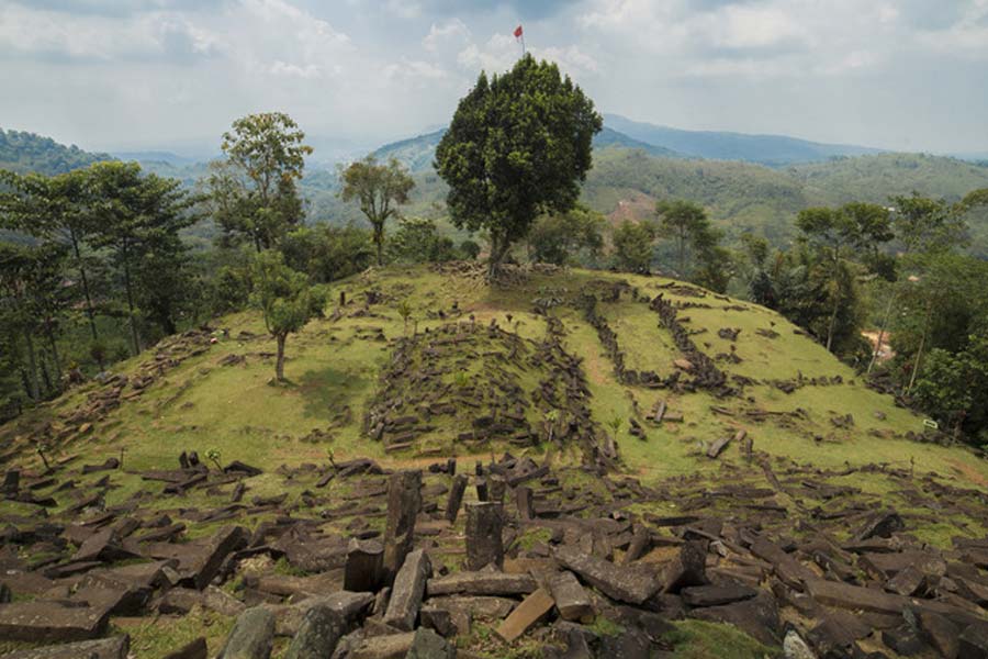 Gunung Padang pyramid in Indonesia