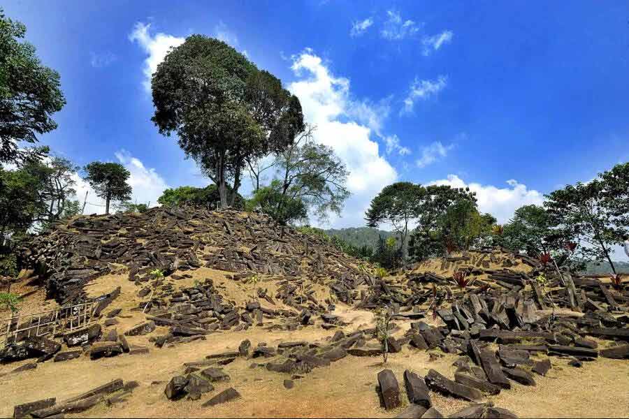 Gunung Padang pyramid in Indonesia