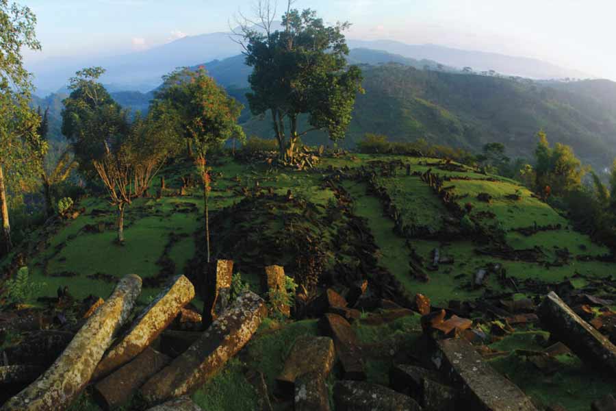 Gunung Padang pyramid in Indonesia
