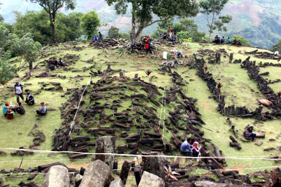 Gunung Padang pyramid in Indonesia