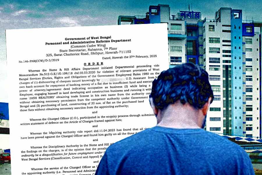 West Bengal Government Employee sacked from office being involved in the promoting business