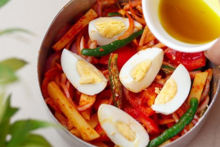 A Bangali delicacy bati chochchori made with Egg dgtl