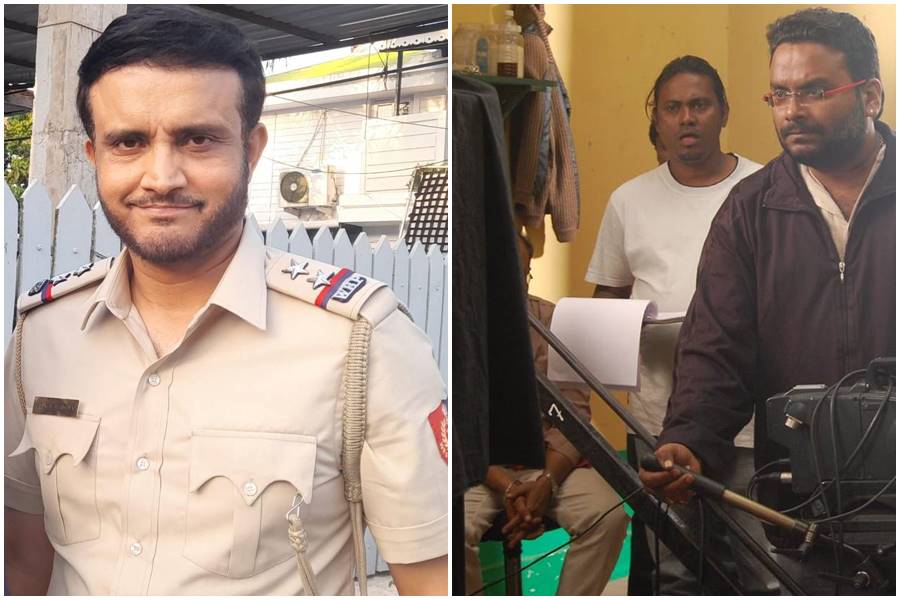 পর্দায় সৌরভ গঙ্গোপাধ্যায়কে পরিচালনা করছেন অয়ন সেনগুপ্ত।